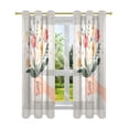 thumbnail image 7 of Yayeee Window Curtains Light Filtering 63"x52" Grommet Panel Pair Home Living Room Decor, Yellow Cute Flower, 7 of 7