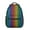 Rainbow Checkerboard, variant on Rainbow Checkerboard Backpack for School,Cute School Bag,Schoolbag with Adjustable Shoulder Straps & Padded Back,15.3"x11"x6.7"