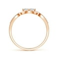 thumbnail image 2 of ANGARA Natural Diamond Infinity Twist Engagement Ring in 14K Rose Gold for Women (Size-2.7mm| Color-I-J| Clarity-I1-I2) | April Birthstone, Anniversary, Jewelry Gift for Women | Natural Diamond Ring, 2 of 7
