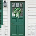 thumbnail image 6 of JHEHF 20" Green Wreath St. Patrick'S Day Wreaths Rustic Farmhouse Front Door Hanging Sign Wreath Wall Window Decoration Spring Festival and Irish Party Supplies, 6 of 8