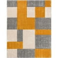 thumbnail image 7 of Well Woven Ella Yellow Geometric Boxes Thick Soft Plush 3D Textured Shag Area Rug 5x7 (5'3" x 7'3"), 7 of 7