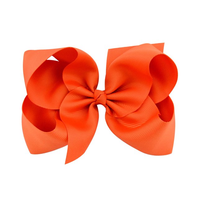 Cinta de grogrén grande de 6 pulgadas, lazos para el pelo sólidos con pinzas, pinzas para el pelo para niñas y niños, accesorios para el cabello de Boutique Tan Jianjun unisex