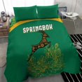 thumbnail image 4 of Ensemble de Literie South Africa Springboks avec Design Tribal Antilope et Floral, 4 of 7