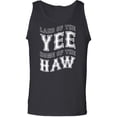 thumbnail image 1 of Land Of The Yee Home Of The Haw Adult Tank Top, 1 of 2