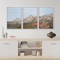 thumbnail image 4 of IDEA4WALL Framed Canvas Print Wall Art Set Mountain Vibrant Earth Tones Illustrations Modern Art Decor Colorful Valley Landscape Prints for Living Room, Bedroom, Office - White 16"x24"x3, 4 of 5