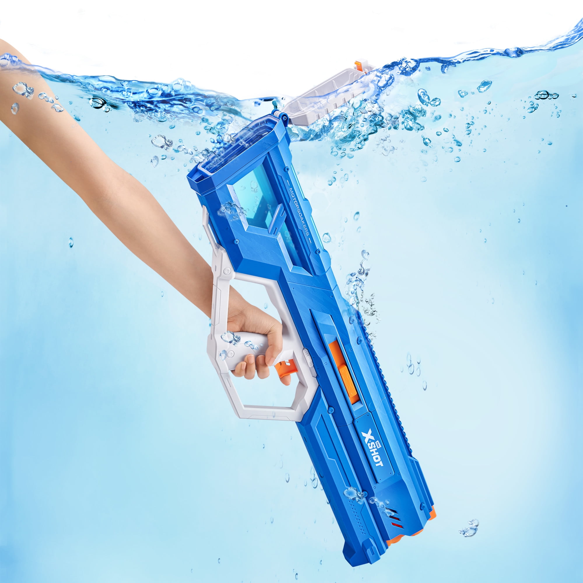 XSHOT Water Mega Pulse Motor Soaker (Fast Fill) Motorized Outdoor Water Blaster by ZURU for Ages 8+