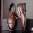 thumbnail image 6 of Men's Dress Shoes Genuine Leather, Plain Toe Derby Dress Shoes for Formal, Business, Wedding, Office, 6 of 8