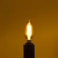 thumbnail image 6 of Luxrite E12 LED Filament Yellow Light Bulbs, 4.5W=40W, Colored Glass Candelabra Bulb, UL, E12, Decoration, Party 6 Pack, 6 of 7