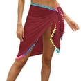 thumbnail image 1 of Txlixc pareos de playa para mujer, traje de baño de malla transparente con falda envolvente para bikini Txlixc  Moda, 1 of 6