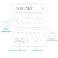 thumbnail image 5 of KOYPTL 2026-2027 Large Vertical Wall Calendar for Home Office Classroom,18 Months Twin-Wire Binding Calendar,Hanging Monthly Planner for Famliy Teachers Students Planning Organisers English Version, 5 of 9