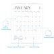 thumbnail image 5 of 18-Month Wall Calendar January 2025 to June 2026 Simplified Schedule Planner for Office Home Desk with Metal Coil Binding 1 Count, 5 of 9