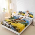 thumbnail image 4 of Feelyou Western Cowboy Teens Twin Sheet Sets, Wildlife Dinosaur Bedding, 3pcs, 4 of 7
