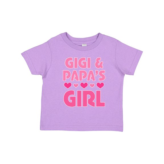 Inktastic Gigi and Papa Girl Cute Granddaughter Girls Toddler T-Shirt