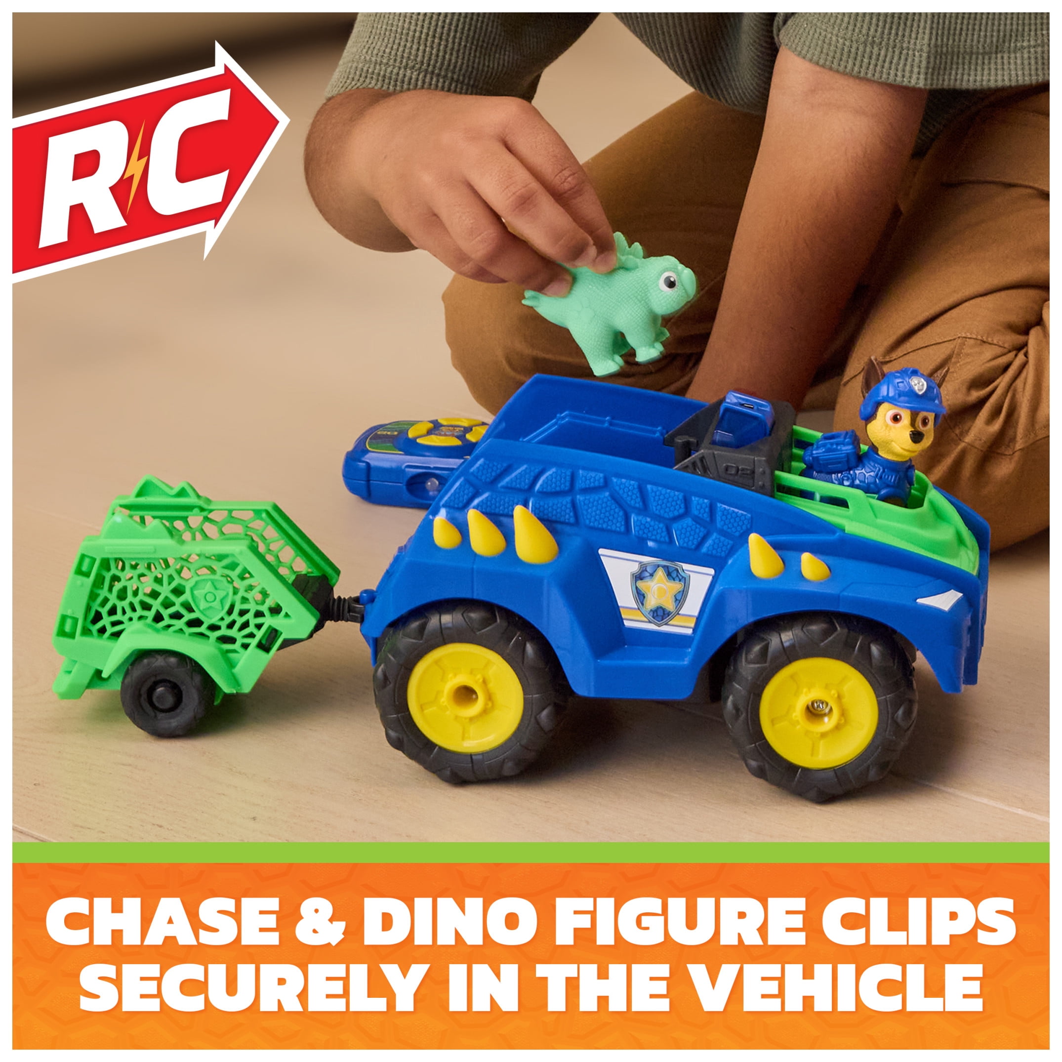 PAW Patrol: The Dino Movie Dino Tow & Dash RC, Ages 3+