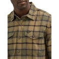 thumbnail image 4 of Wrangler Men's Long Sleeve Regular Fit Flannel Plaid Shirt, S-2XL, 4 of 4