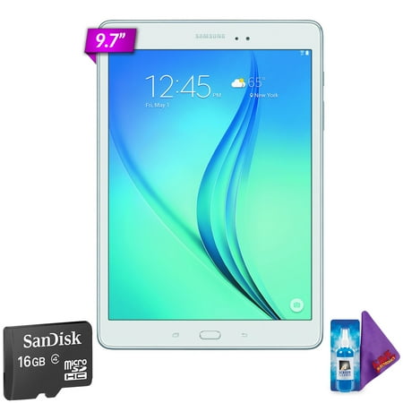 Samsung 16GB Galaxy Tab A 9.7" Wi-Fi Tablet White + 16GB Memory Card - Walmart.com