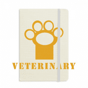 Dog Claw Orange Veterinarian Notebook Official Fabric Hard Cover Classic Journal Diary