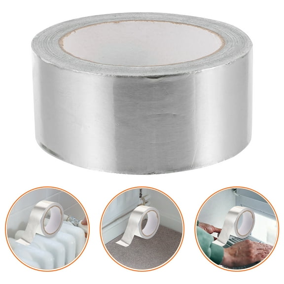 SOPOTUTU Duct Tape Aluminum Foil Heat Resistant Silver for Ducting Outdoor Ducting 1 Roll