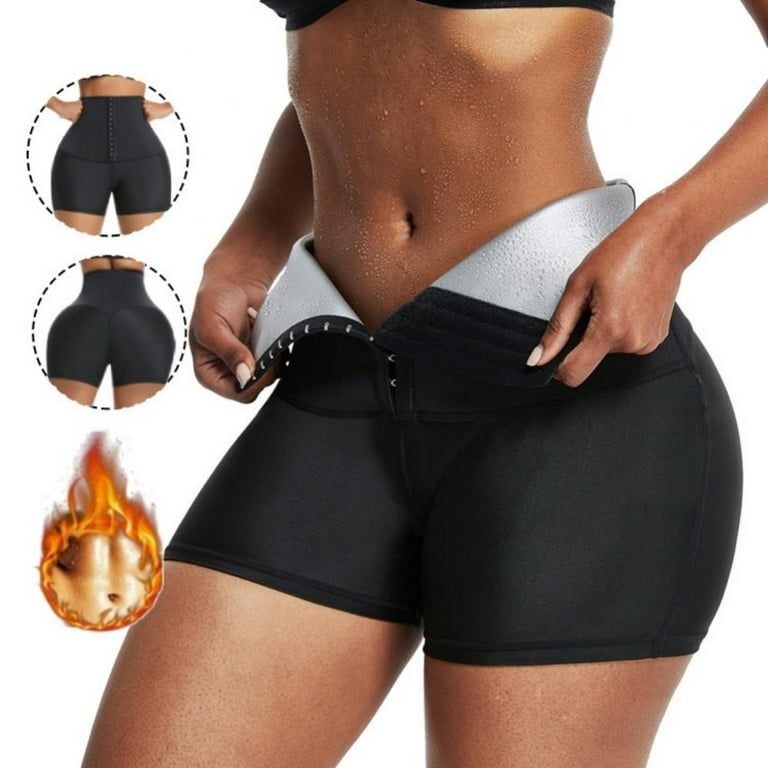 Women's Neoprene Sauna Sweat Shorts With Pocket, Weight Loss Slimming  Pants, Workout Body Shaper Yoga Leggings