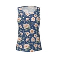 thumbnail image 4 of Fotbe Flower Womens Loose Fit Casual Flowy Slim-Fit Tank Tops Athletic Round Neck Trendy Sleeveless Summer Tops for Gym and Yoga-Large, 4 of 9