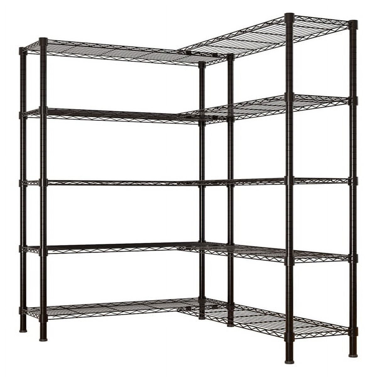 Heavy-Duty 58''W 5-Tier Metal Wire Shelving Unit - NSF Certified