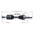 thumbnail image 1 of TrakMotive CV Axle Shaft GM-8038 Premium; OEM Replacement, 1 of 5