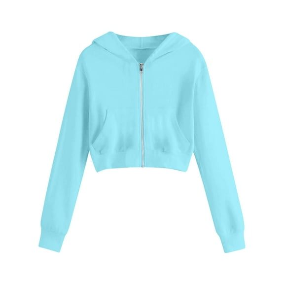 Wancir Womens' Zip Up Y2K Hoodie Fall Oversized Sweatshirts Casual Hooded Pockets Jacket 2024 Long Sleeve Clothes