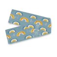 thumbnail image 7 of Yayeee Table Runner 90 inches Long Home Kitchen Dinning Party Decoration, Light Blue Rainbow, 7 of 7