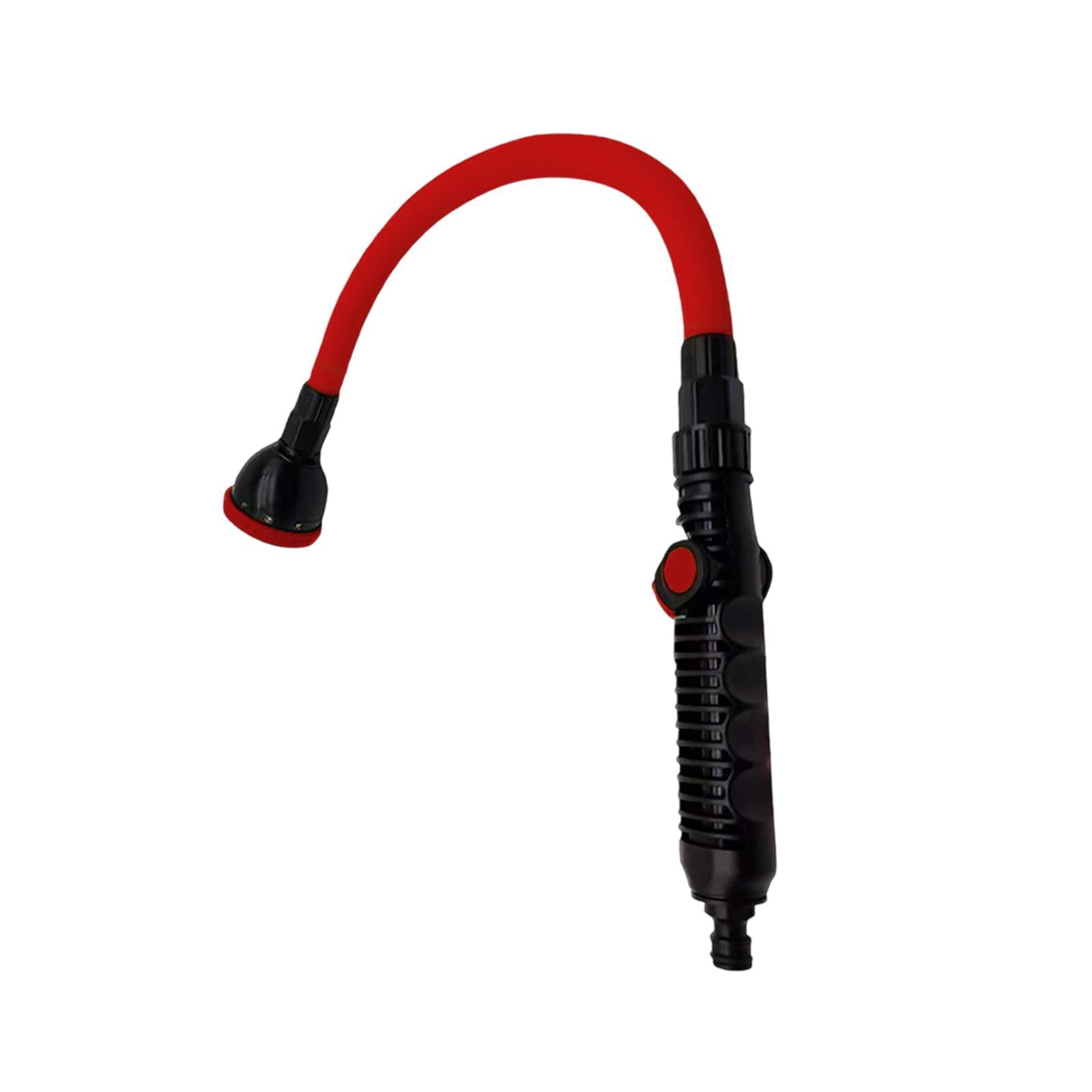 Bothyi Watering EU Thread Bendable Long Hose Nozzle Spraying for Flower Car Use Red