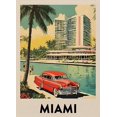 thumbnail image 3 of Póster de paisaje de viaje de vacaciones en autobús urbano retro de mediados de siglo, pintura en lienzo de Londres, París, Tokio, Chicago, arte de pared, decoración del hogar de la habitación, 3 of 5