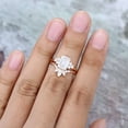 thumbnail image 3 of Jewelerix Emerald Cut Ring 3 CT Moissanite Diamond Engagement Ring Amazing Plated Rose Gold Proposal Mother's Day Surprise Gift, 3 of 5