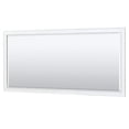 thumbnail image 2 of Wyndham Collection Deborah 80" No Sink Wood Double Bathroom Vanity in White/Gold, 2 of 4