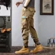 thumbnail image 3 of Pantalones cargo multibolsillos de color caqui para hombre, pantalones de camuflaje para exteriores, otoño, senderismo, para hombre, ropa técnica Y2k de alta calidad, 3 of 5