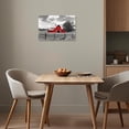 thumbnail image 5 of ZHONGYUTONG Red Barn Canvas Wall Art Farmhouse Black and White Pictures Country Rustic Farm Painting for Bathroom Bedroom Decor Framed (12.00" x 18.00"), 5 of 5