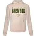 thumbnail image 2 of Men's Levelwear  Khaki Milwaukee Brewers Relay Protect Pullover Hoodie, 2 of 3