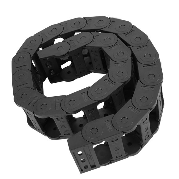 Portador De Alambre 100 Cm 25 X 57 Mm Nylon Cadena De Arrastre Abierta En Ambos Lados