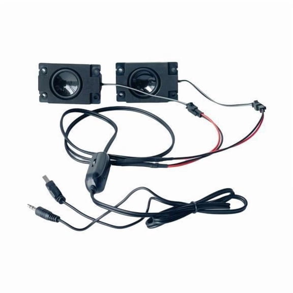 Barra de sonido compacta USB para ordenador, de plástico, estéreo balanceado, Plug and Play. 3 piezas
