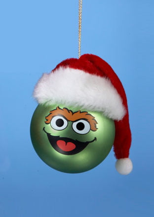 Personalized Sesame Street Oscar the Grouch Christmas Ornament Gift Add Name 
