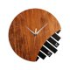 thumbnail image 2 of Reloj de pared de madera colgante de 30 cm, silencioso, para decoración del hogar y la oficina, reloj abstracto. Madera oscura, 2 of 9