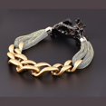 thumbnail image 2 of Collares grandes y gruesos YONGSHENG joyería de cadena de plástico dorado 40 cm, 2 of 2