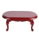 thumbnail image 1 of Dollhouse Miniature Table European Retro Small Exquisite Good Texture 1:12 Mini Dollhouse Furniture for Kids DecorationMahogany Color, 1 of 4