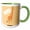 Green/White, variant on 3drose, Orange Giraffe - Love - Cute Animals - Fun Art, 11oz Mug