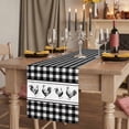 thumbnail image 2 of Table Runners 108 Inches Long Dress Scarves, Farmhouse Black Plaid Farmhouse Coffee/Dining/Kitchen Table Runner for Living Room, Vintage Country Cock Checkered 13x108 Inch, 2 of 9