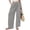 Gray, variant on Ynynloco Women's 100%Cotton Hiking Pants Lightweight Cargo Pants Waist Stretch Wide Leg Pants with Pockets Golf Travel Work Camping