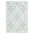 SAFAVIEH Cambridge Kyle Geometric Wool Runner Rug, Navy/Ivory, 2'6" x 8