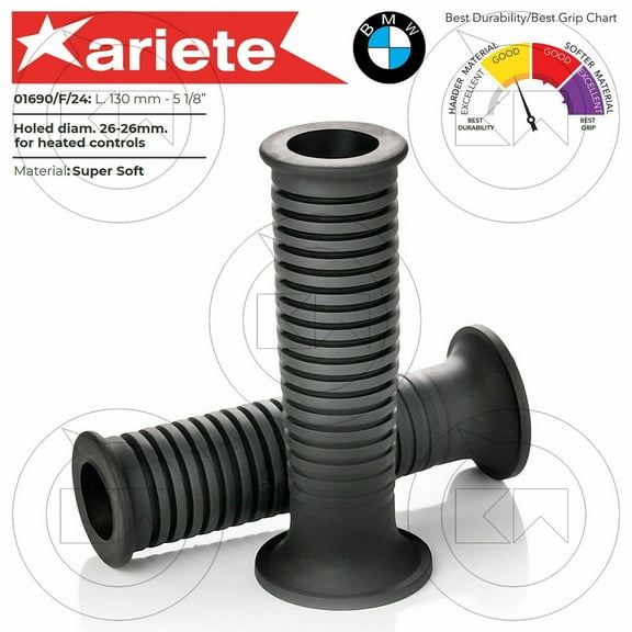 127mm Open End Replacement Grips for BMW Motorcycles with Heated Handlebars