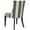 Grey/Bone Stripe/Espresso, variant on SAFAVIEH Becca 19''H Stripe Linen Dining Chair Flat Nail Head Grey / White