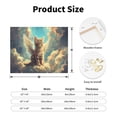 thumbnail image 2 of Picia Sunshine Cloud Cute Cat Pattern Decorative Picture – Unique Wall Art, Modern Canvas Print for Trendy Interiors (Horizontal), 2 of 6