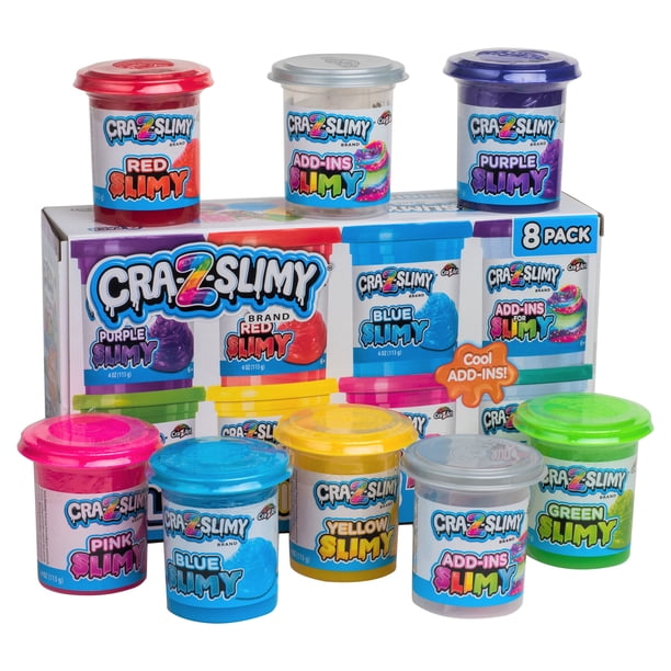 Cra-Z-Art Cra-Z-Slimy 8 Pack Multicolor Slime for Playgrounds