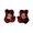 Red, variant on Enameled Glazed Floral Studs Earrings Alloy Construction Women Fashion Jewelry Ear Accessories Women Accessory for Party